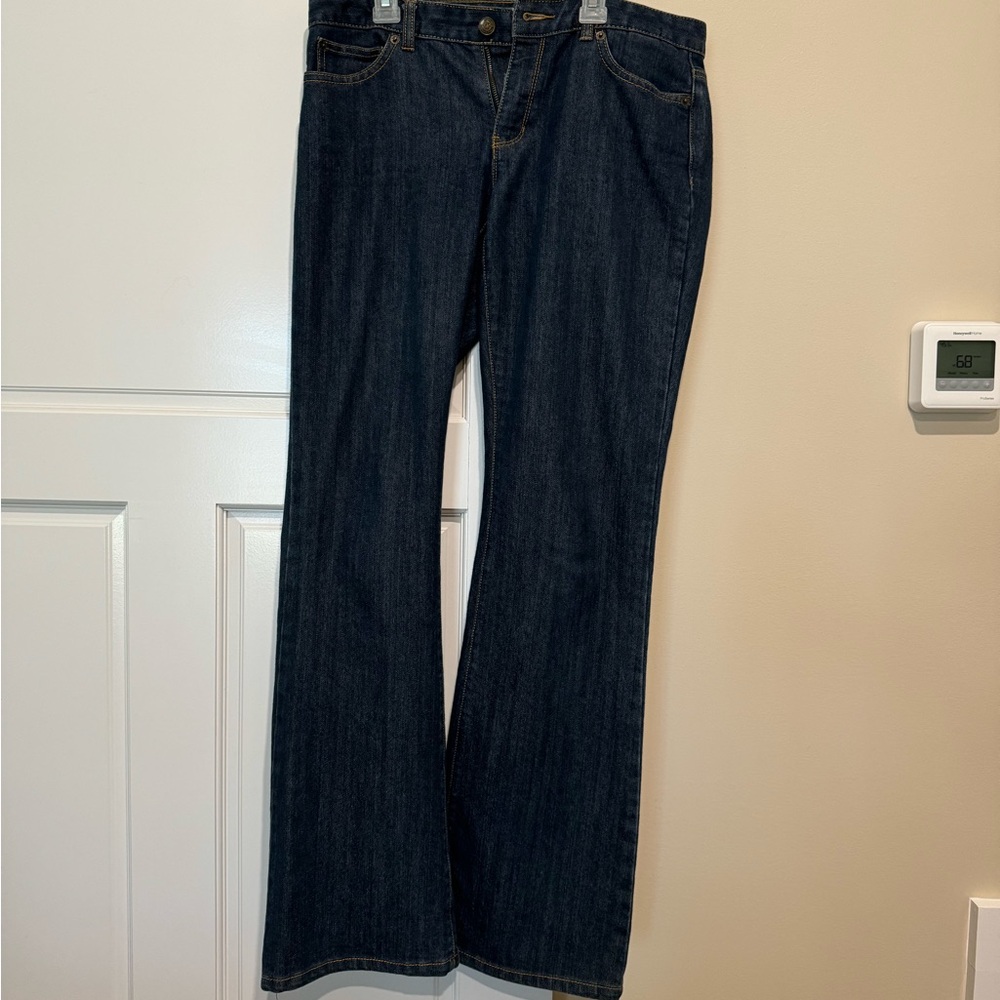 Deep Blue Wide Leg Flare Jeans